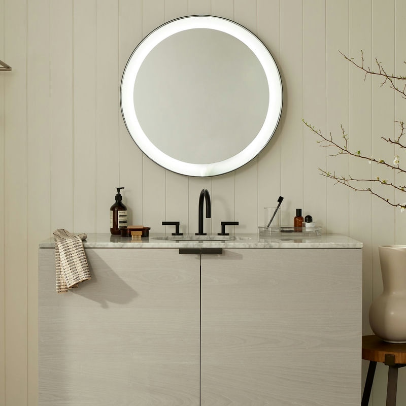 Curved Light Up Vanity Mirror - 28