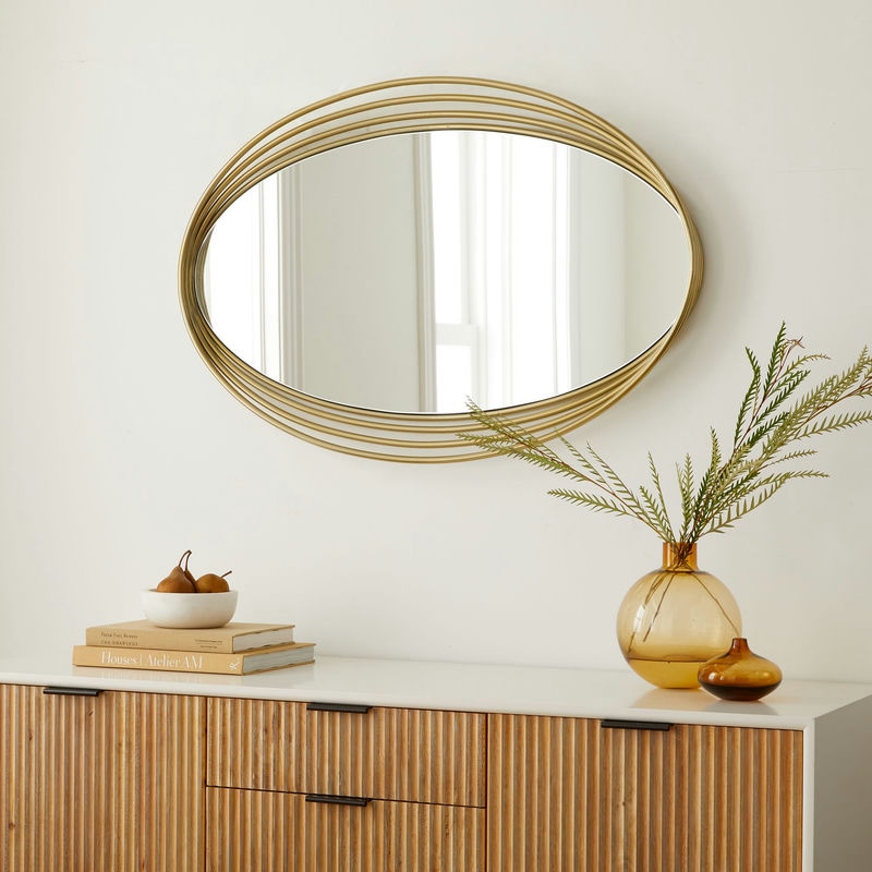 Zelda Oval Mirror - 26"W x 39"H